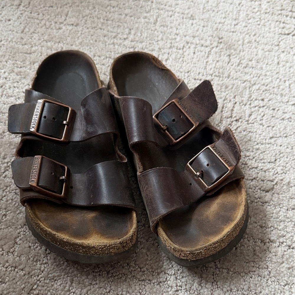 Birkenstock Arizona Dark Brown Sandals - 37 - Picture 2 of 5